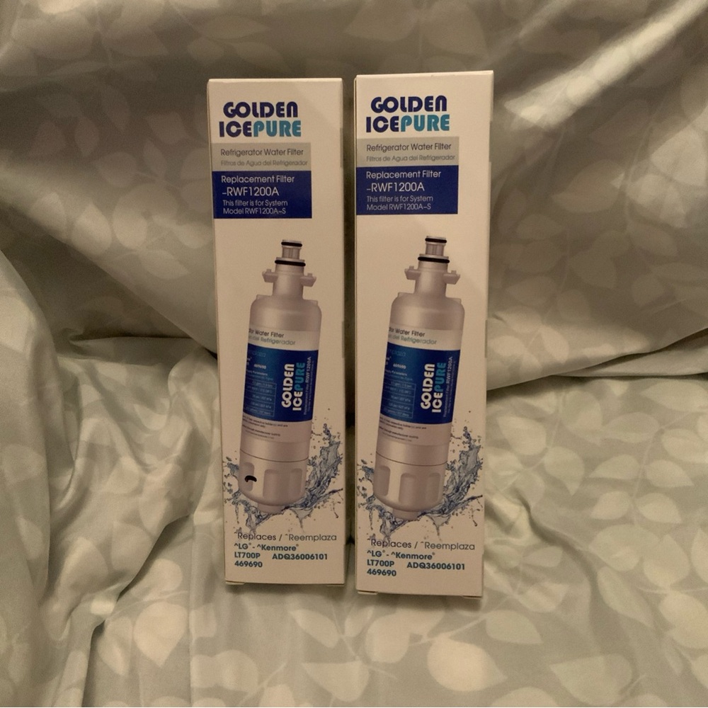 Golden IcePure Model RWF1200A Refrigerator Water 2-Filter for Kenmore LG NEW